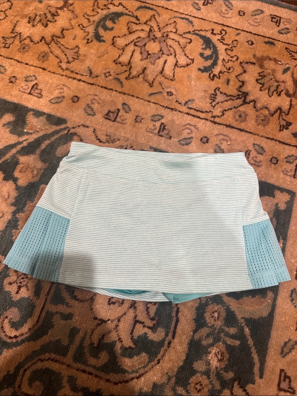 Champion Girls Light Blue Striped Athletic Skort
